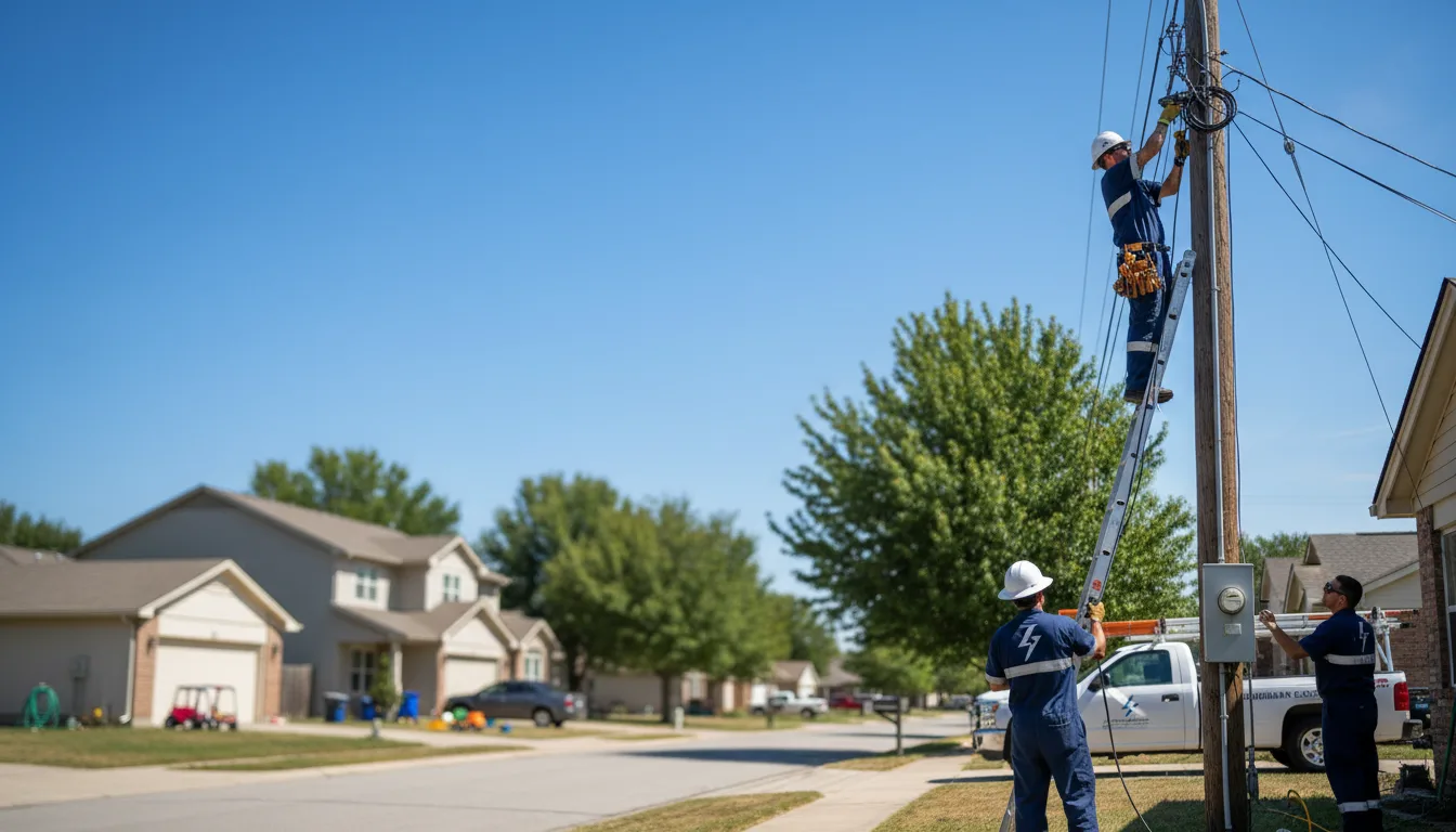 Residential electrician providing installation services in Herndon, WV